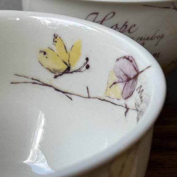 2 Soup Coffee Tea Cups Mugs by Blessings Unlimited Hope Romans 15:13 NIV - Picture 7 of 13